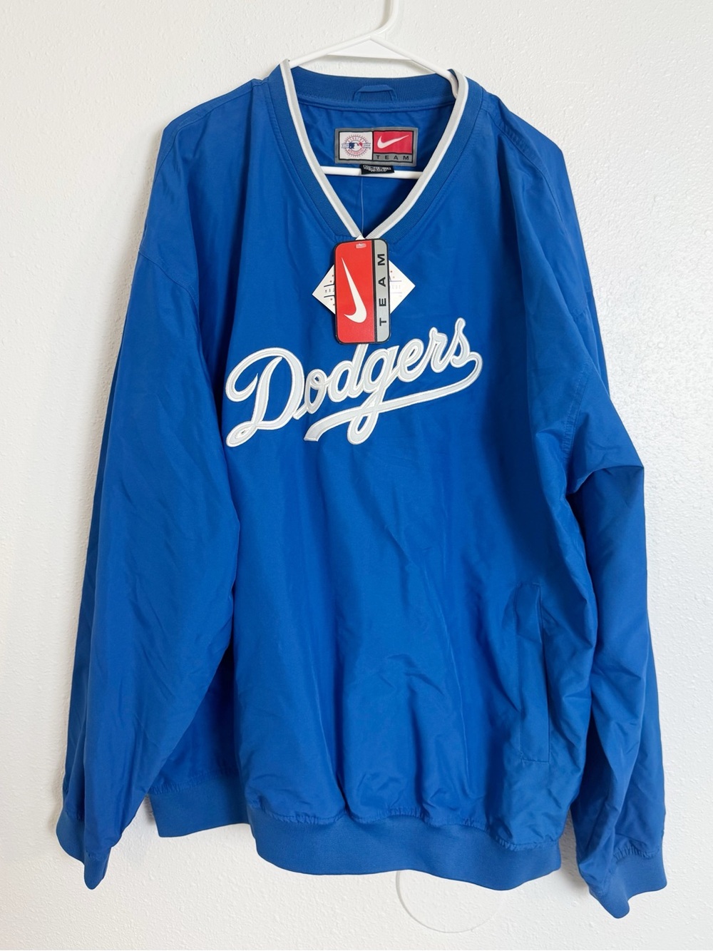 Nike dodgers center swoosh vintage mlb pullover windbreaker